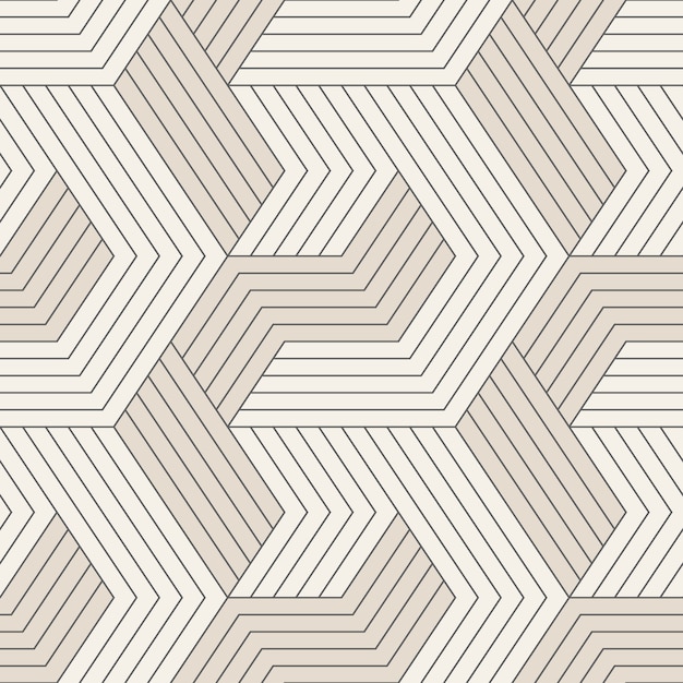 Seamless pattern with symmetric geometric lines.