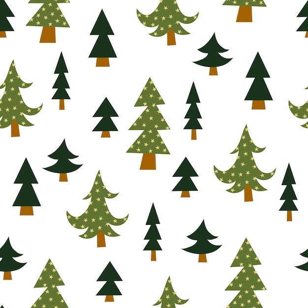seamless pattern with tree