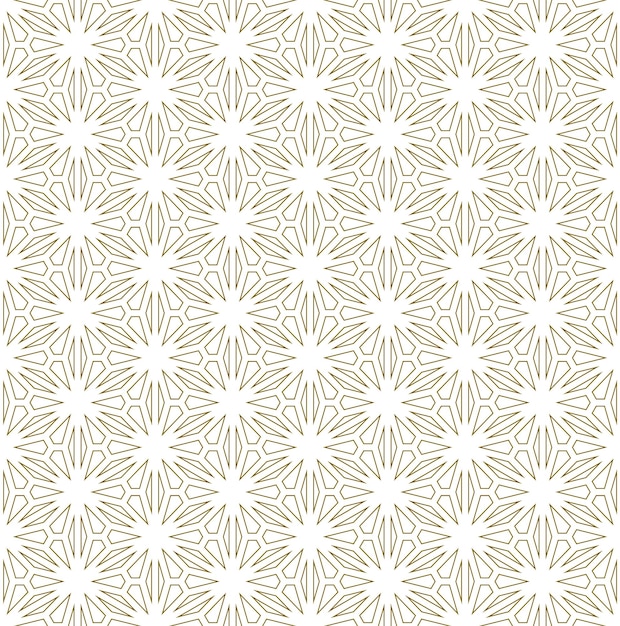 Seamless traditional Japanese ornament Kumiko.Golden color lines.