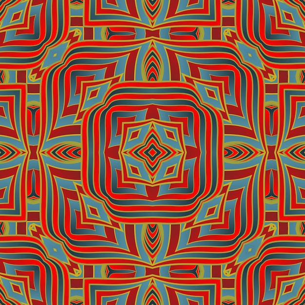 Seamless vector abstract pattern symmetrical geometric background with repeating elements