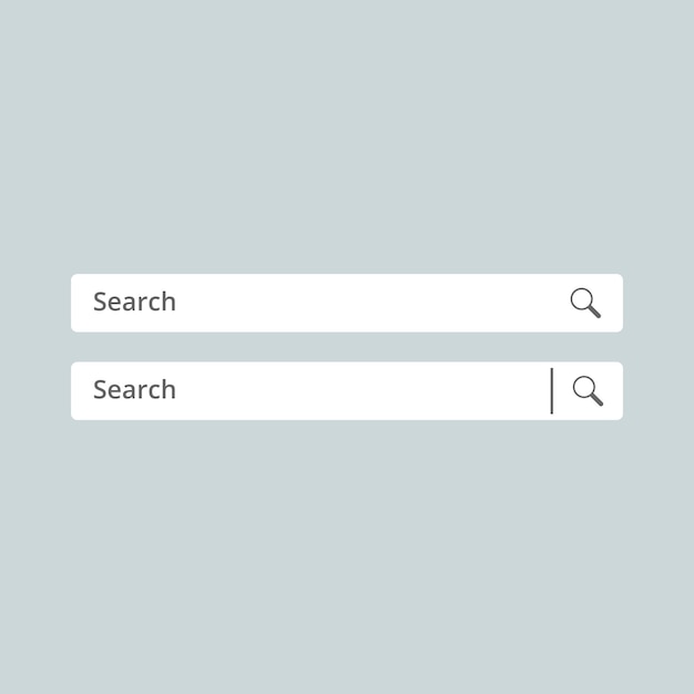 Search bar design element App and Browser button for website and UI design Search concept