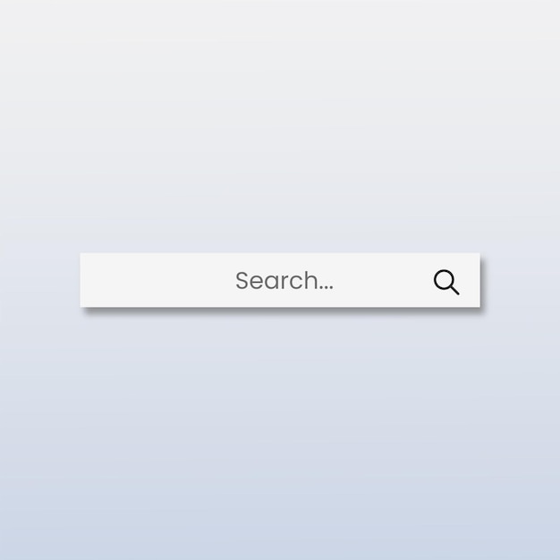 Search bar flat design