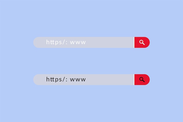 Search Bar for ui design and web site website interface element Vector illustration