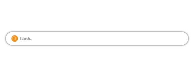 search bar icon search here search bar for ui search bar vector icons in flat design