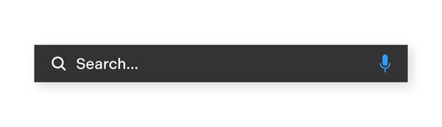 Search bar with round corners Internet browser engine with search box address bar and text field UI design website interface element with web icons and push button Vector illustration