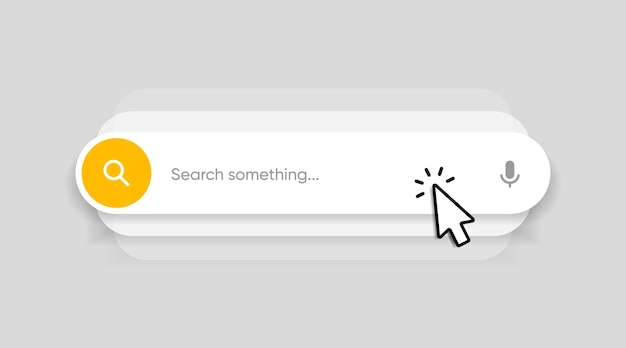 Search Bar with suggestions for UI UX design and web site Search Address and navigation bar icon