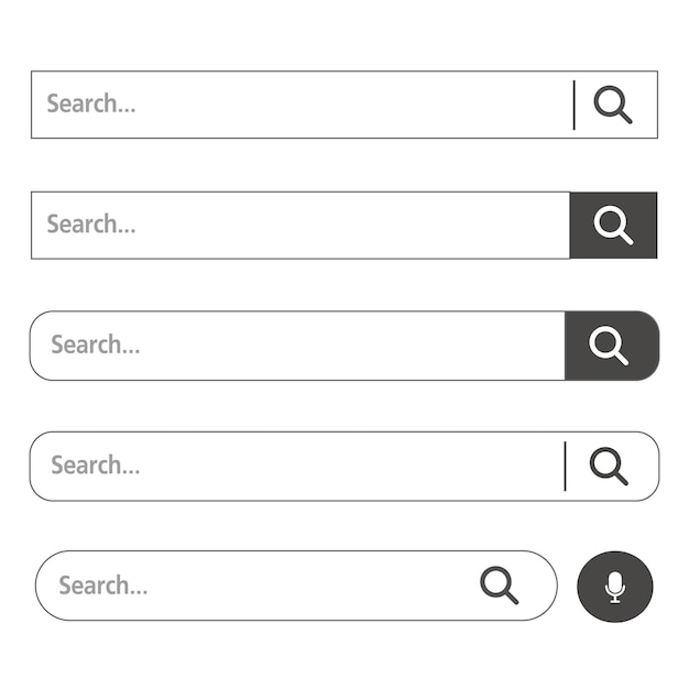 Search box icon element design for templates