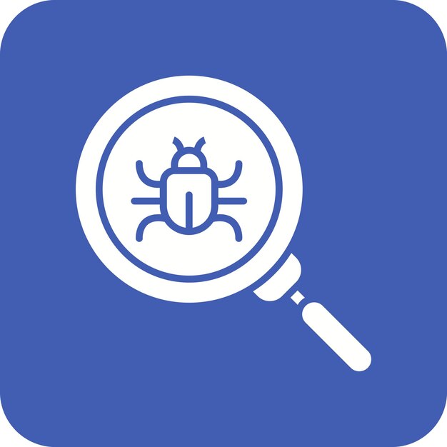 search bug icon vector image can be used for computer programming