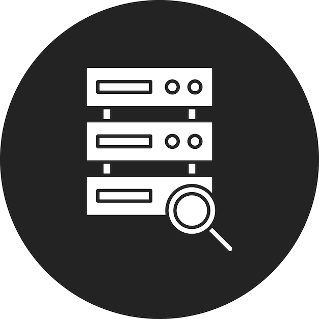 Search Database icon vector image Can be used for Web Hosting