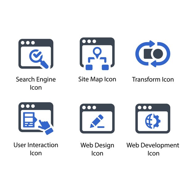 Search Engine Site Map Transform User Interaction Web Design Web Development icon