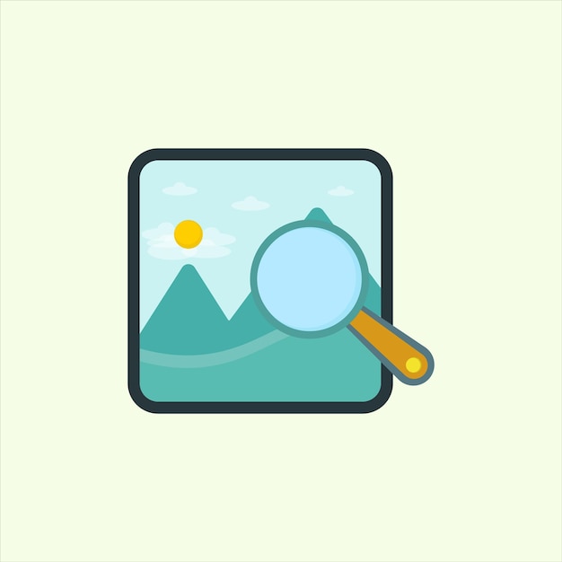 Search gallery icon icon related to design elements suitable for web site app user interfaceselement printable etc flat icon style simple vector design editable