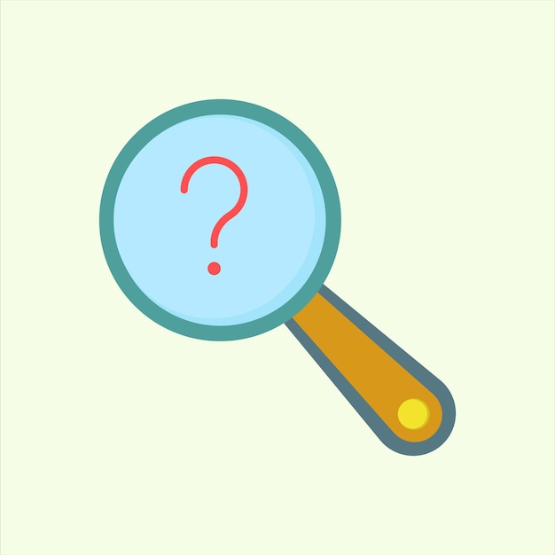 Search question mark icon icon related to design elements suitable for web site app user interfaceselement printable etc flat icon style simple vector design editable