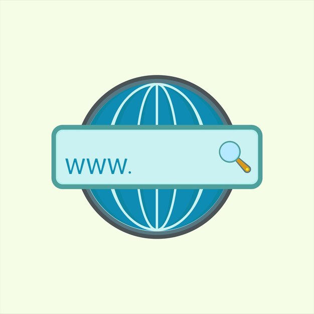 Search web icon icon related to design elements suitable for web site app user interfaceselement printable etc flat icon style simple vector design editable