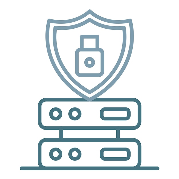 Secure Backup Flat Illustration