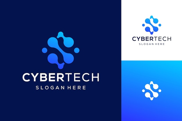 secure cyber security modern icon logo technology with letter s shape design template