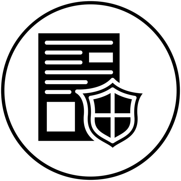secure document icon vector icon illustration of networking and data sharing iconset
