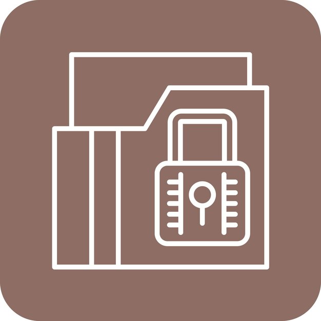 Secure Folder icon vector image Can be used for Security