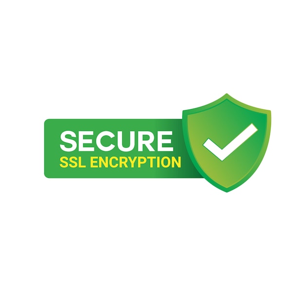 Secure ssl Encryption Logo, Secure Connection Icon Vector Illustration, SSl Certificate Icon