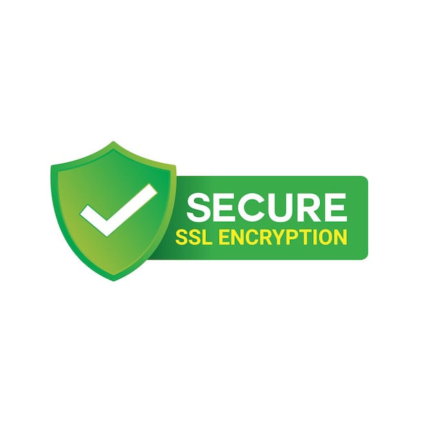 Secure ssl Encryption Logo, Secure Connection Icon Vector Illustration, SSl Certificate Icon