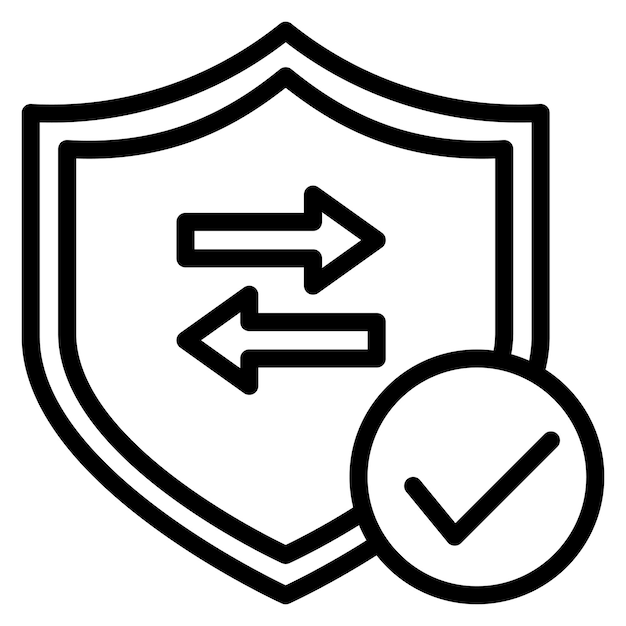 secure transaction icon vector image can be used for safe payment