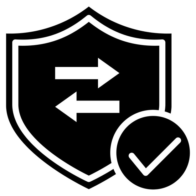 secure transaction icon vector image can be used for safe payment