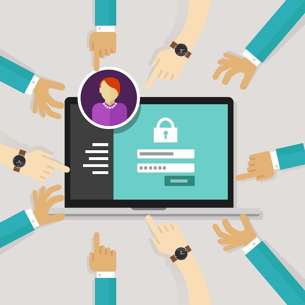 securing access from authorize software authentication password login form system security