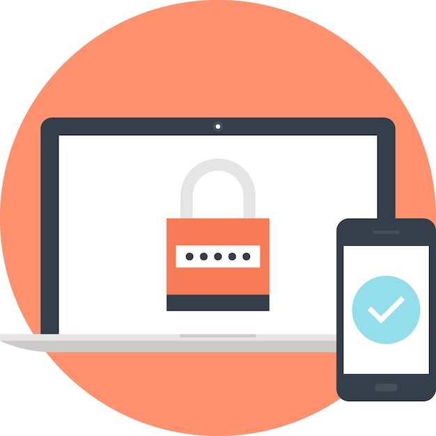 Security flat web icon