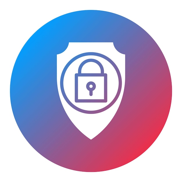 security icon vector image can be used for cyberpunk