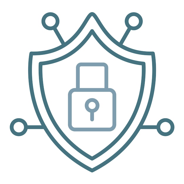 Security Network Flat Illustration