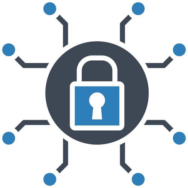 security network vector illustration style