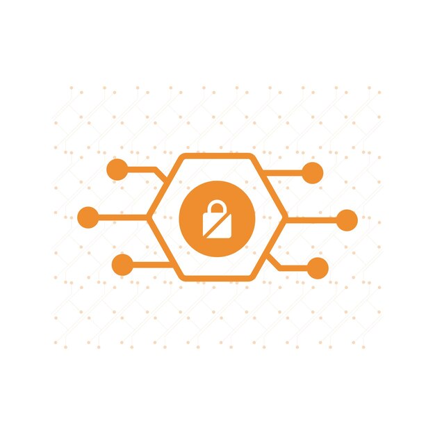 security symbol flat illustration eps 10