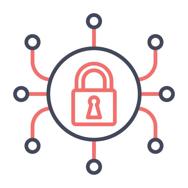 Security System Vector Illustration Style