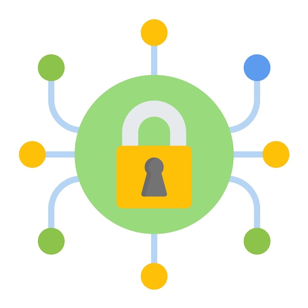 Security System Vector Illustration Style