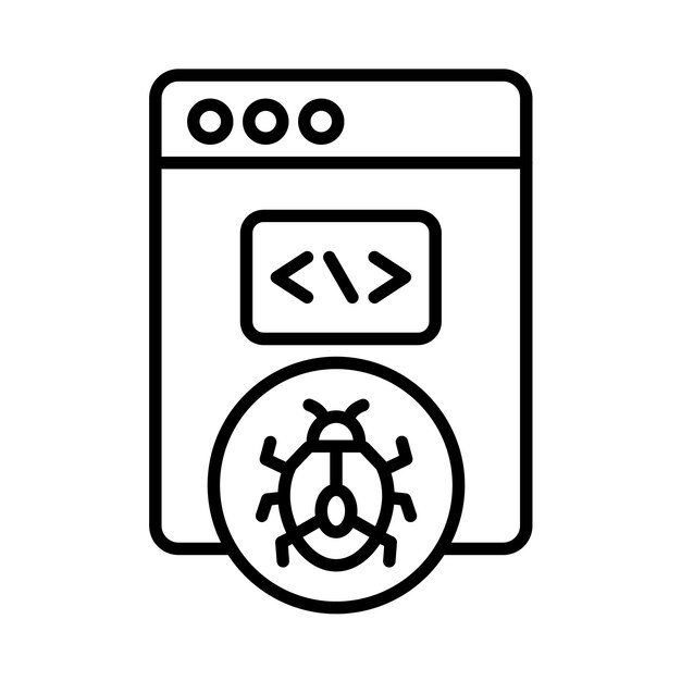 Security Threat Line Illustration