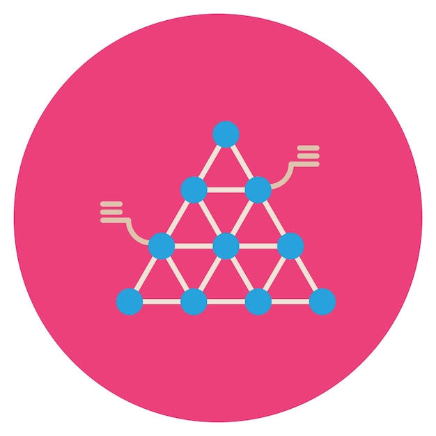 Segmented Pyramid Flat Illustration
