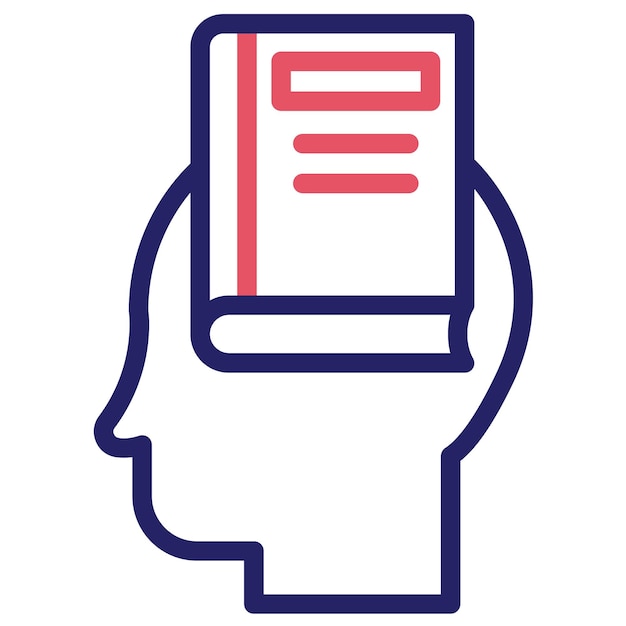 self learning vector icon illustration of learning iconset