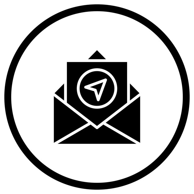send mail vector icon design illustration