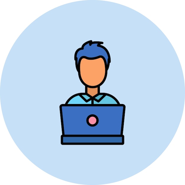 Senior Developer Flat Illustration
