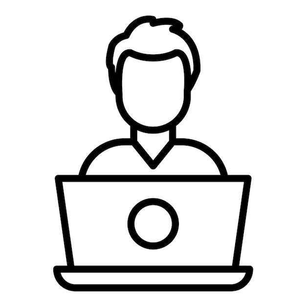 Senior Developer Vector Illustration Style