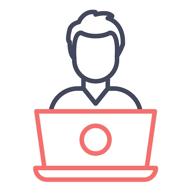 Senior Developer Vector Illustration Style