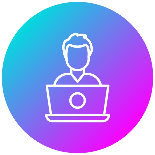 Senior Developer Vector Illustration Style