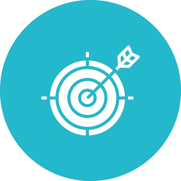 SEO Target vector icon illustration of SEO and SEM iconset