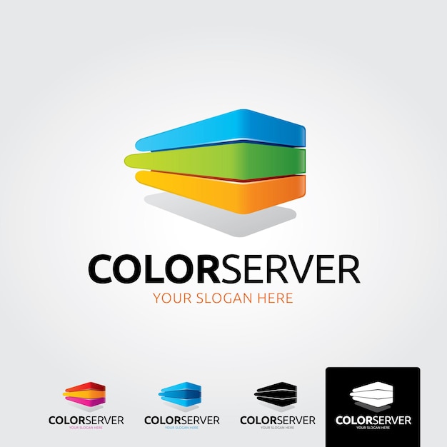 Server Data Logo Template Design Vector