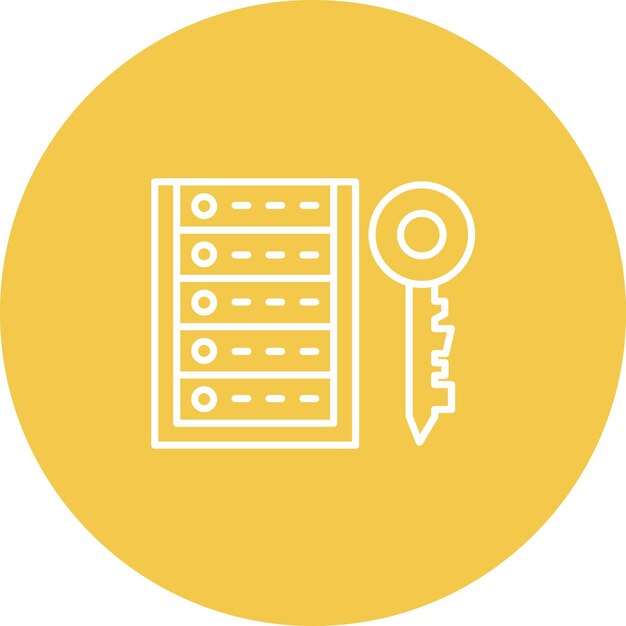 Server Encryption icon vector image Can be used for Web Hosting