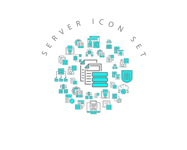 Server icon set design