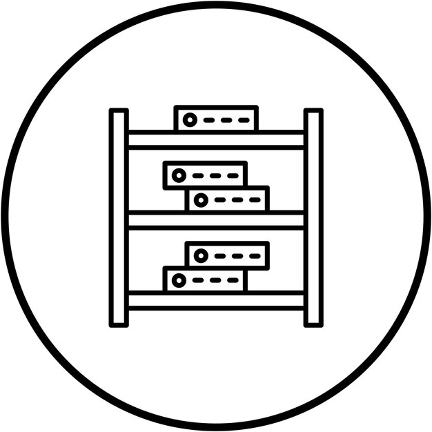 Server Rack icon vector image Can be used for Web Hosting