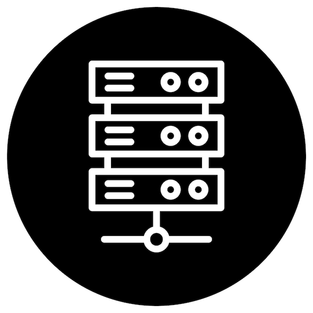 Server Vector Icon Design Illustration