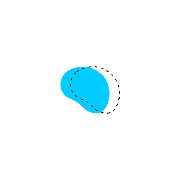 set brush element vector with black color graphic