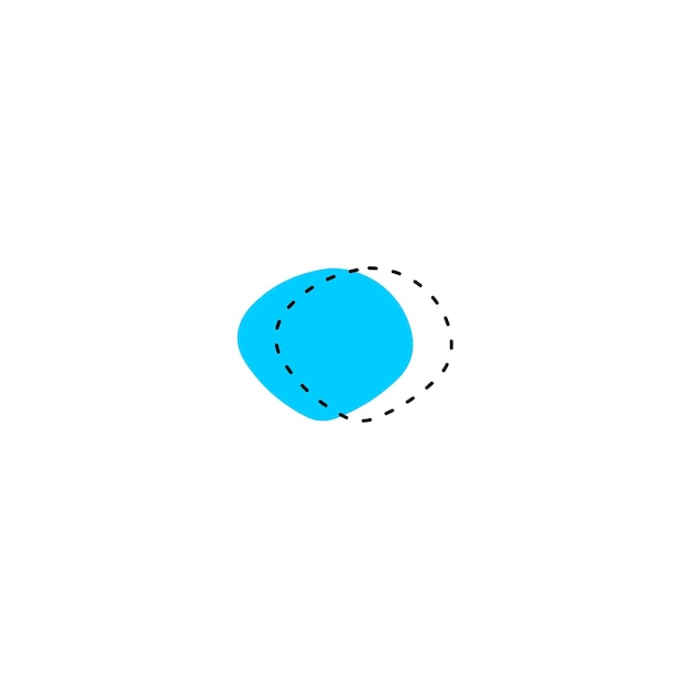 set brush element vector with black color template