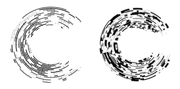set design elements symbol editable halftone frame dot circle pattern on white background vector illustration eps 10 frame with black random dots round border icon using halftone circle dots text